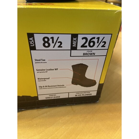 Herman Survivors M HS Plower 8.5 Leather Boots  Waterproof Steel Toe